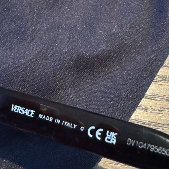 Versace OVE1264 1436 Eyeglasses Matte Black Gold Unisex NWT - Picture 10 of 10